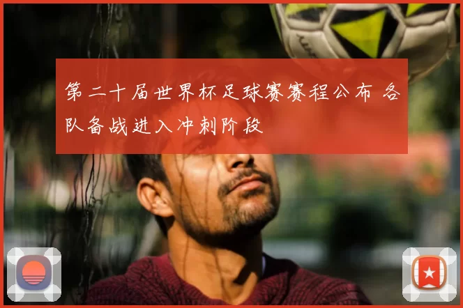 第二十届世界杯足球赛赛程公布 各队备战进入冲刺阶段