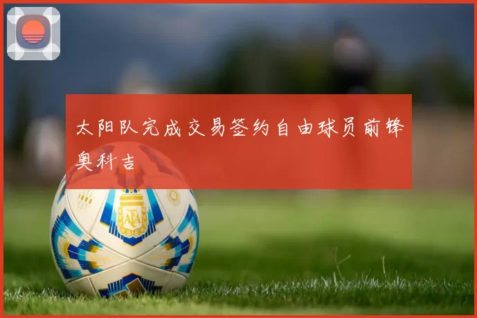 太阳队完成交易签约自由球员前锋奥科吉