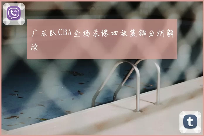 广东队CBA全场录像回放集锦分析解读