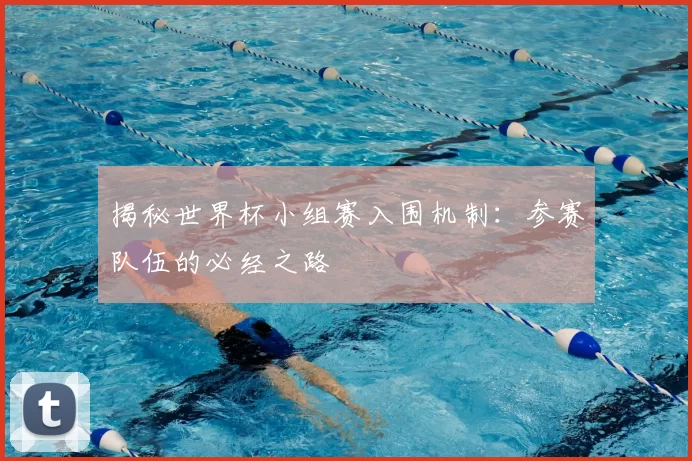 揭秘世界杯小组赛入围机制:参赛队伍的必经之路